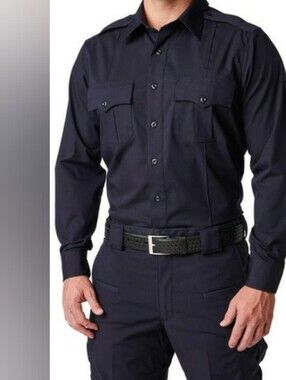 511 Tactical Shirt Stryke NYPD Ripstop Blue Teflon Size L NWT